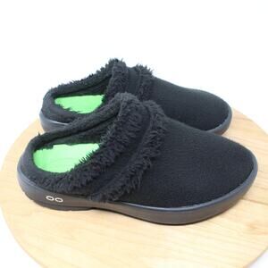 OOFOS Shoes Womens 9 OOcoozie Mule Slip On Clog Black Slippers Recovery Casual